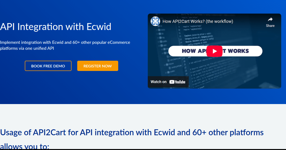 API Integration with Ecwid - API2Cart - Unified eCommerce API