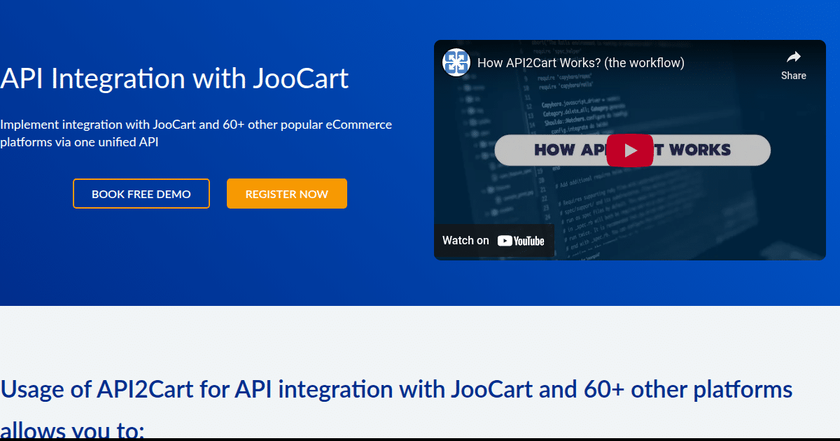 API Integration with JooCart - API2Cart - Unified eCommerce API
