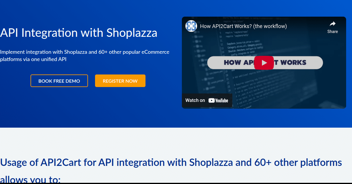 API Integration with Shoplazza - API2Cart - Unified eCommerce API