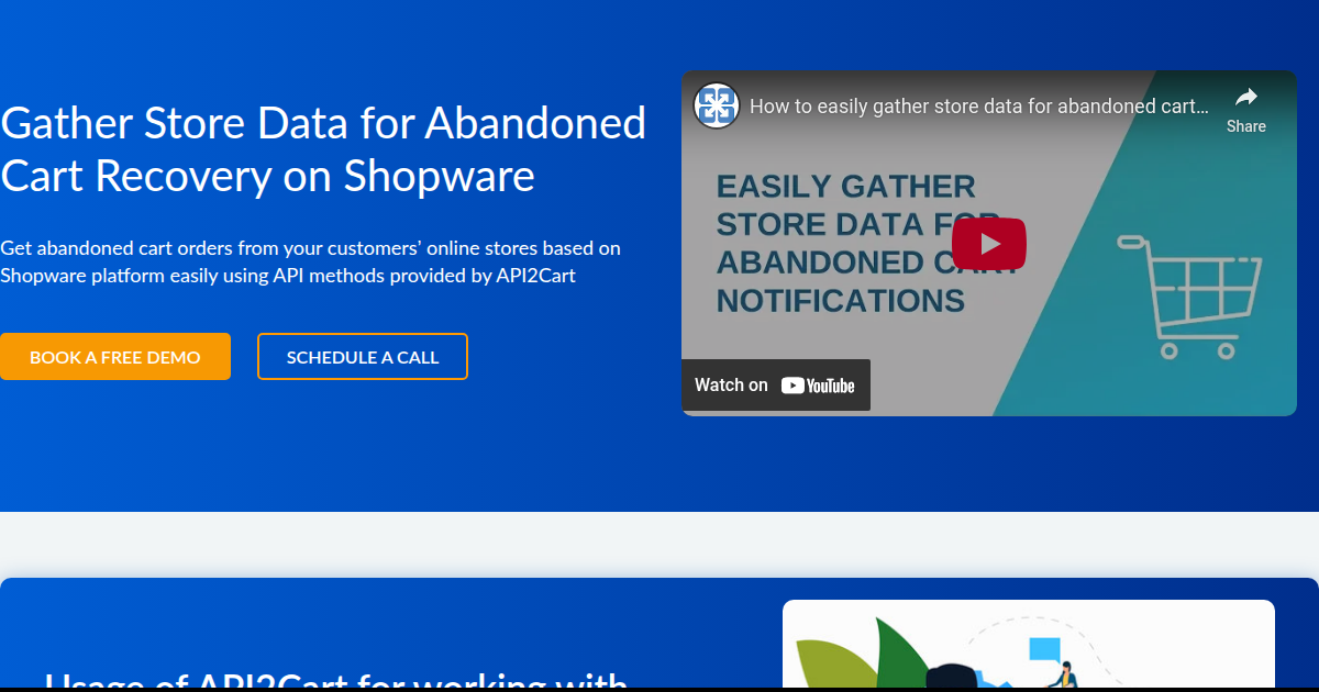 Gather Store Data for Abandoned Cart Recovery on Shopware - API2Cart