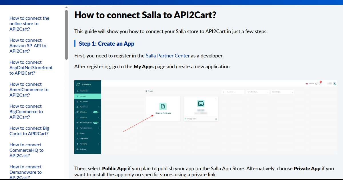 How to connect Salla to API2Cart? - API2Cart - Unified eCommerce API