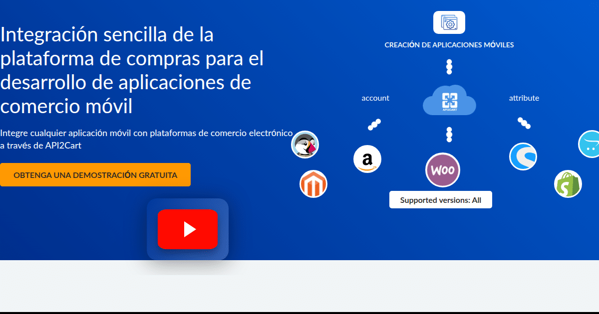 Integración de API de comercio móvil