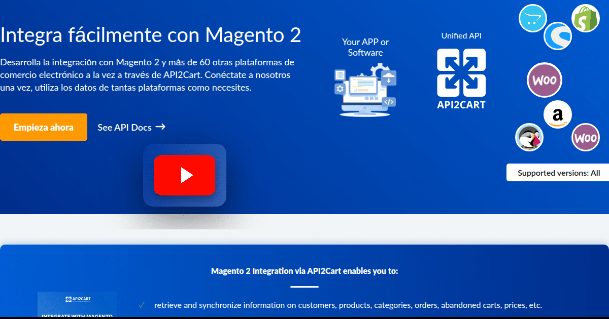 Magento2 Integration - API2Cart - Unified eCommerce API