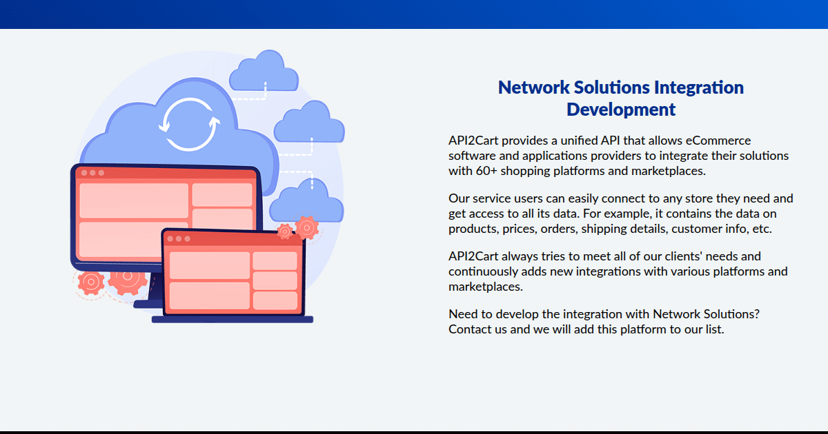 Network Solutions Integration - API2Cart - Unified eCommerce API