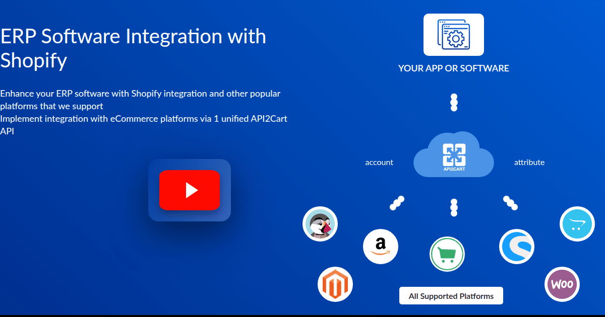 ERP Software Integration with Shopify - API2Cart - Unified eCommerce API