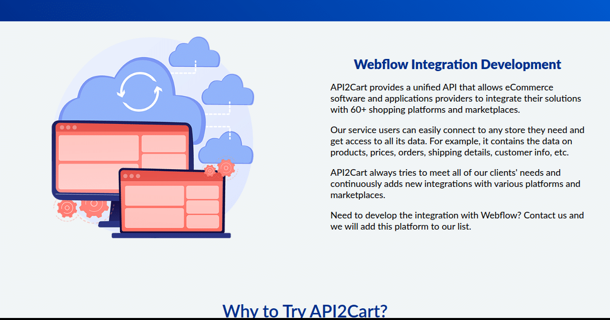 Webflow Integration - API2Cart - Unified eCommerce API