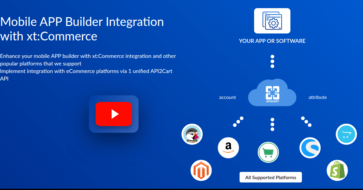 Mobile APP Builder Integration with xt:Commerce - API2Cart - Unified ...