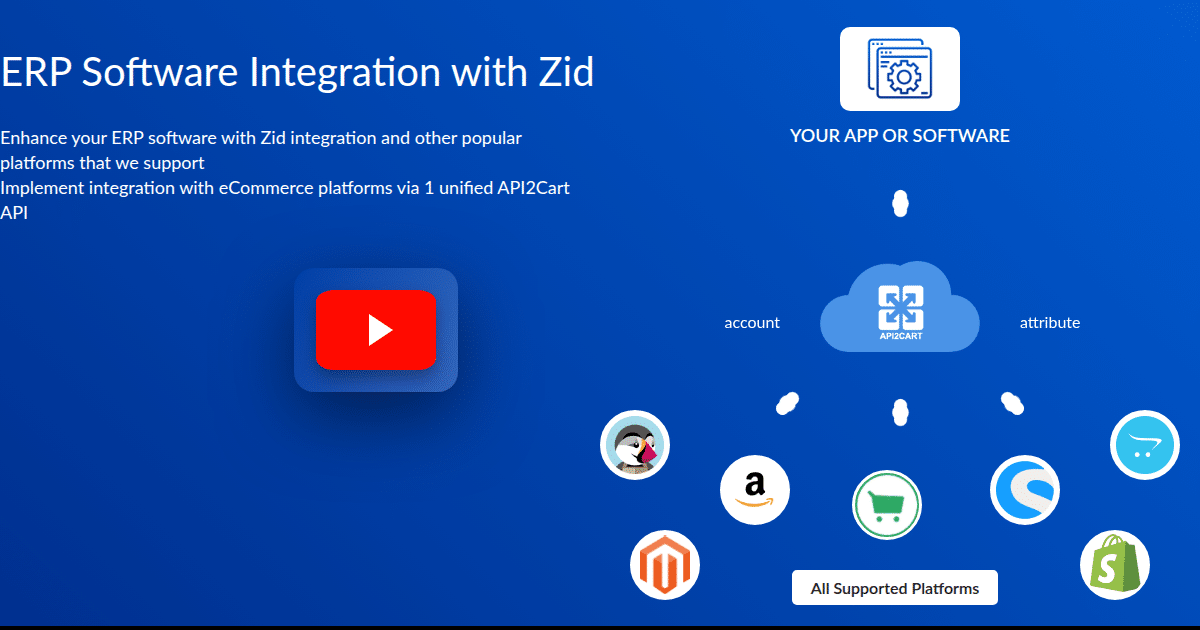 ERP Software Integration with Zid - API2Cart - Unified eCommerce API