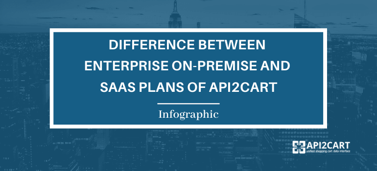 Difference Between Enterprise On-Premise and SaaS Plans of API2Cart [Infographic]