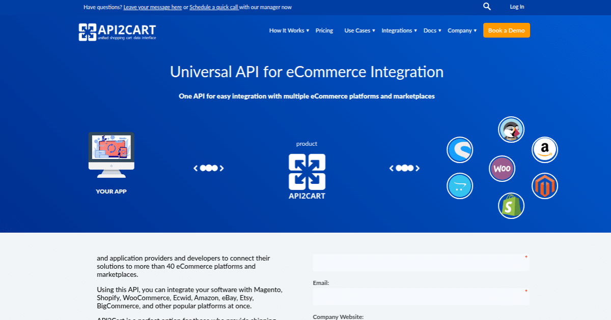 Universal API - API2Cart - Unified eCommerce API