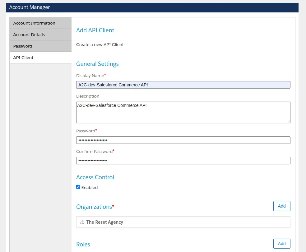 Fill required fields for Salesforce Commerce Cloud SCAPI API client