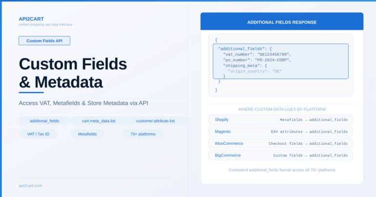 How to Access Custom Fields and Metadata from eCommerce Stores via API