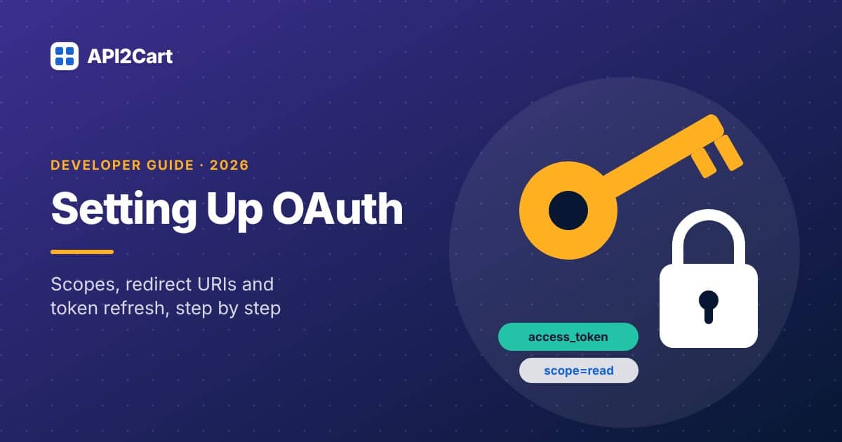 Setting Up OAuth — API2Cart guide cover