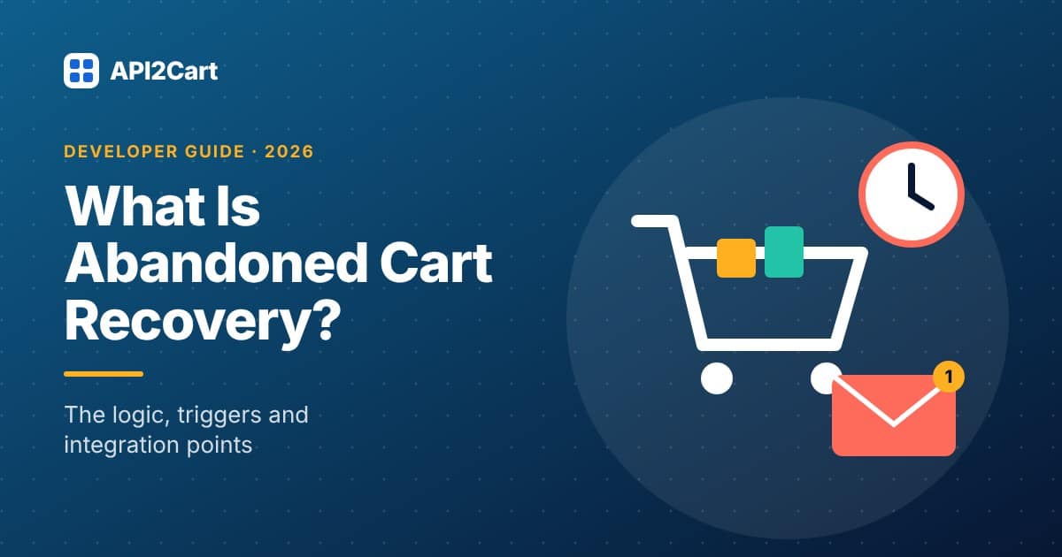 What Is Abandoned Cart Recovery? — API2Cart guide cover